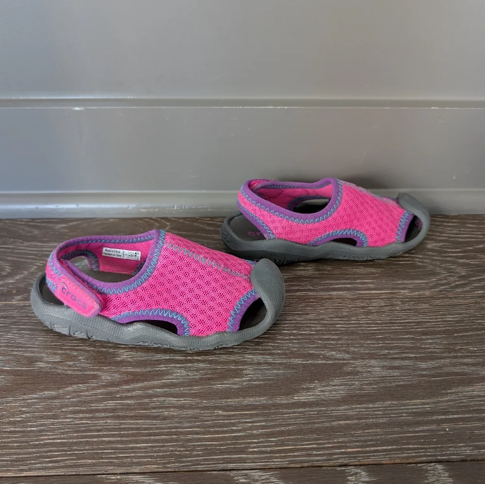 Crocs Pink Swiftwater Sandals Size 8